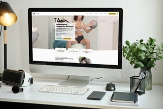 Large screen view of TAO Fisioterapia website, a project made by Boreas Digital Media
